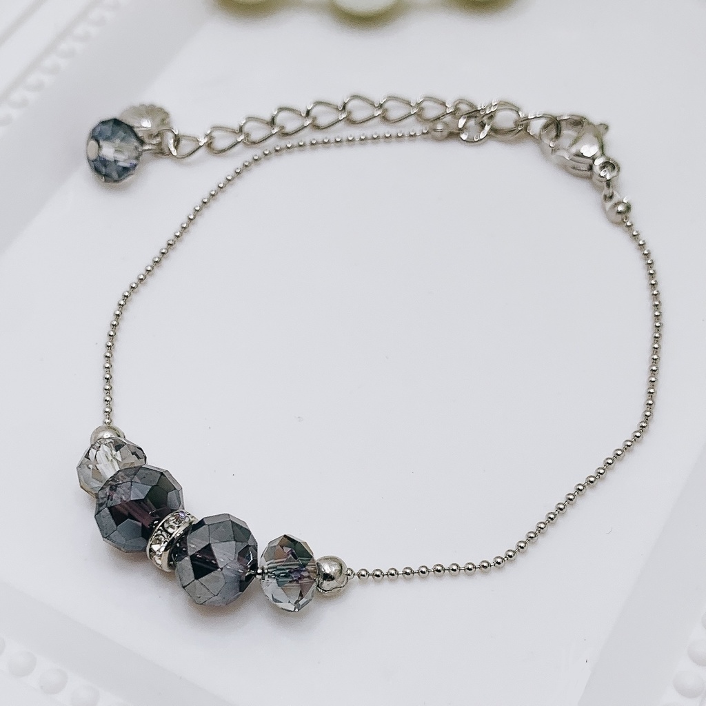 ツイステ💜ガラスチェーンブレスレット💜オクタヴィネル