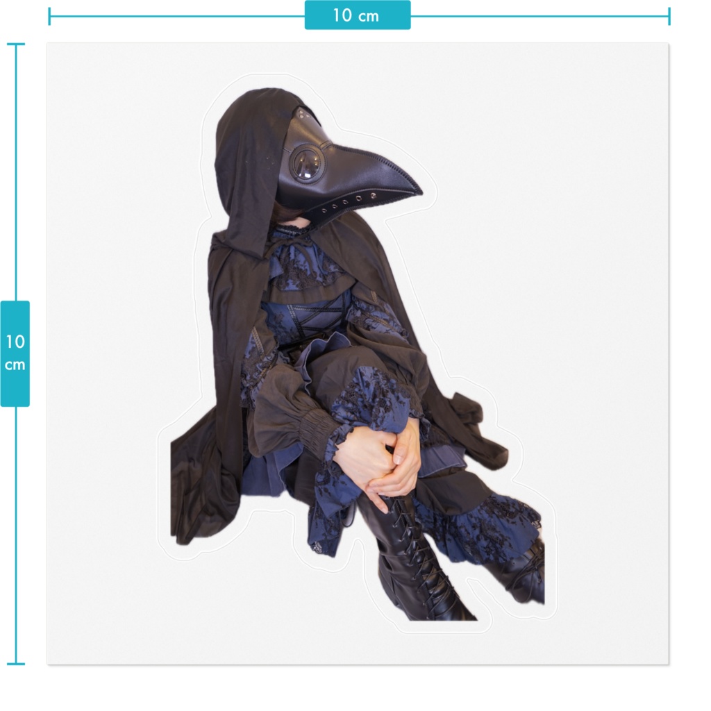 ゴシックスチームパンク風3ステッカー