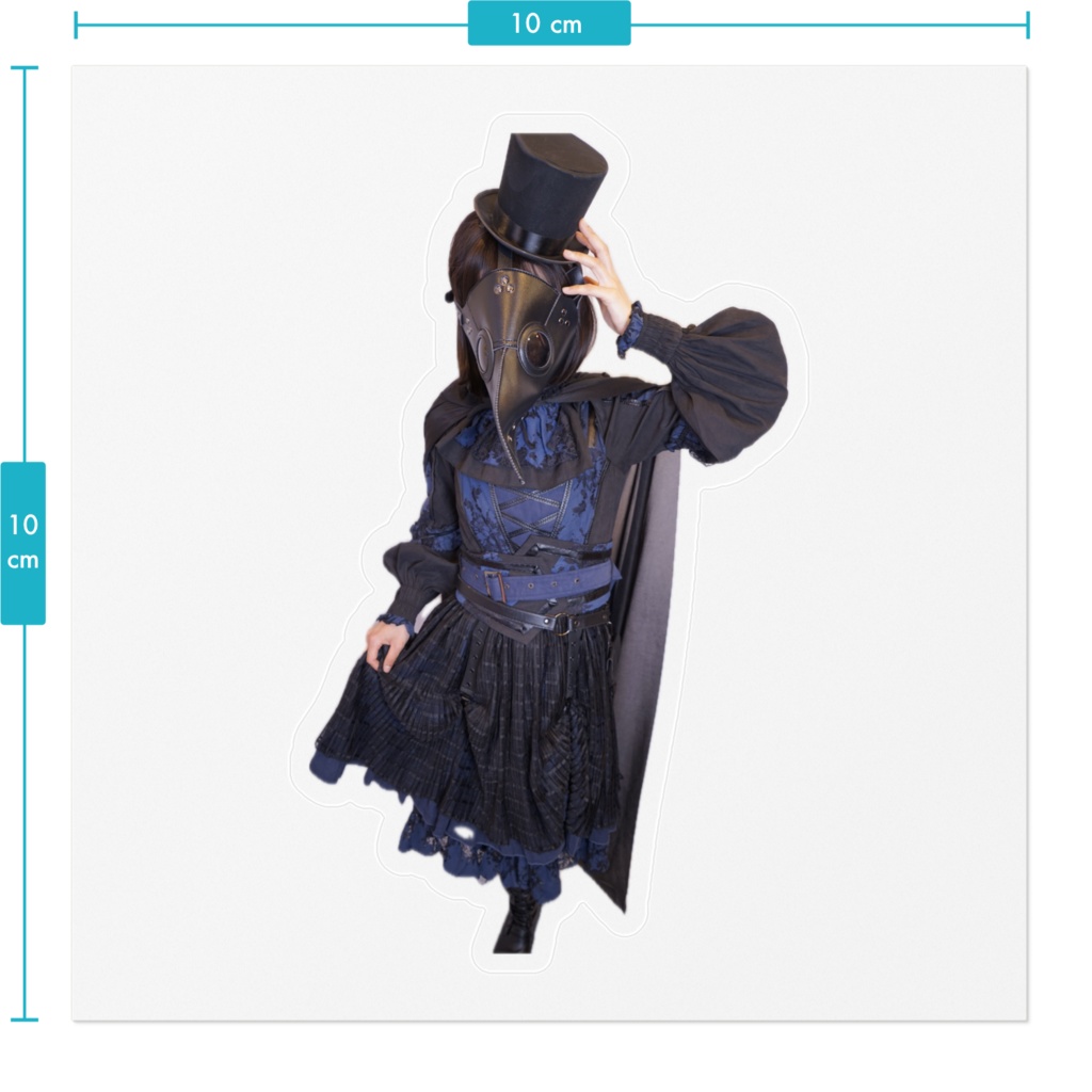 ゴシックスチームパンク風コス2ステッカー