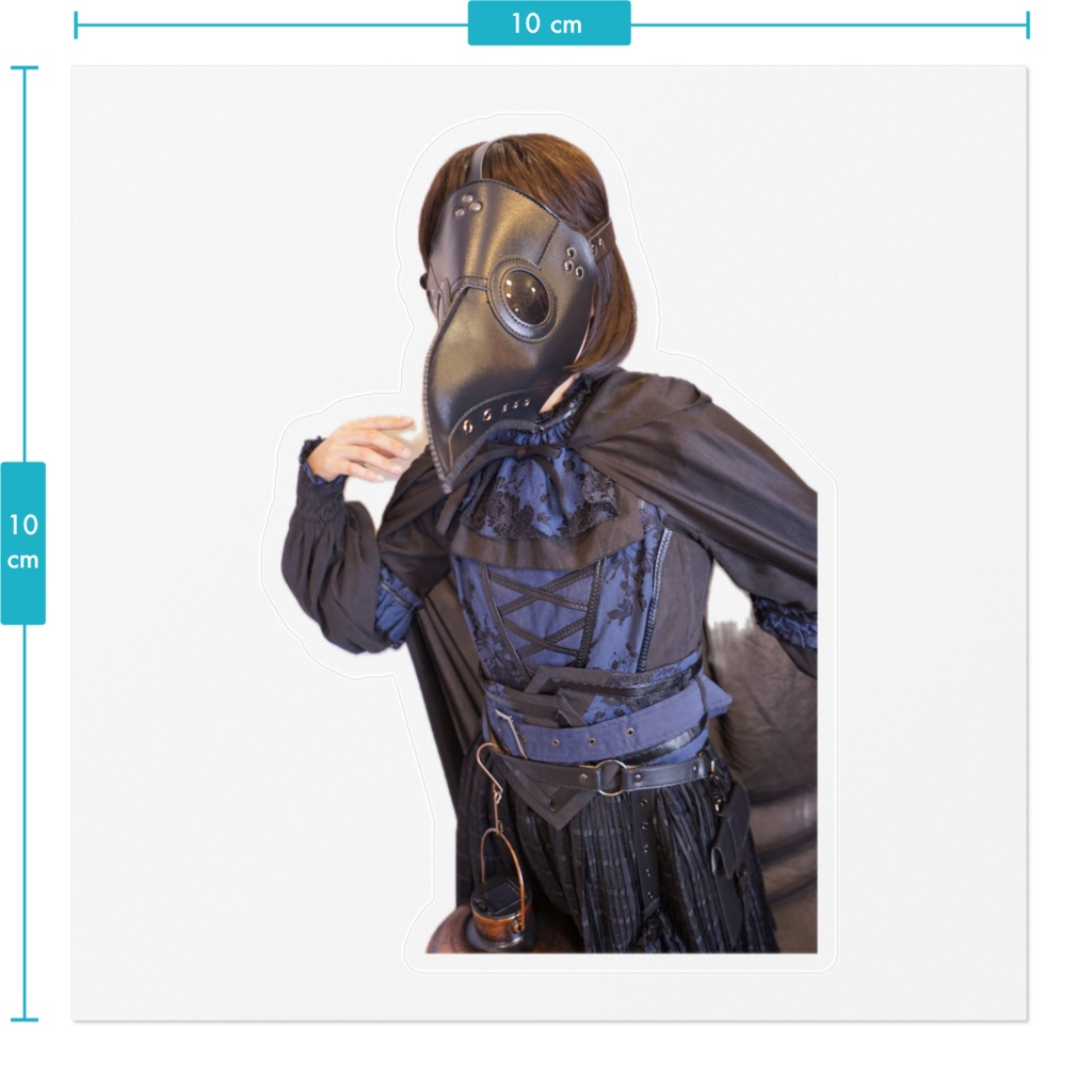 ゴシックスチームパンク風コス4ステッカー