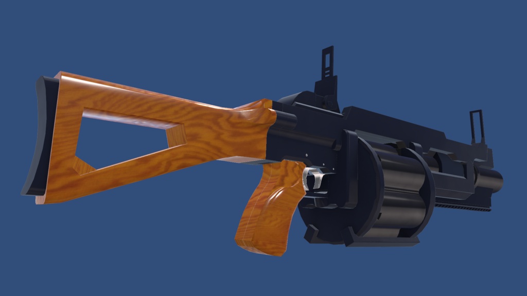 6連回転装GrenadeLauncher【VRChat向け武器/Modular Avatar対応】