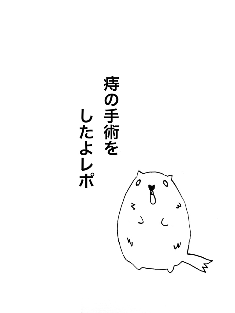 痔の手術をしたよレポ