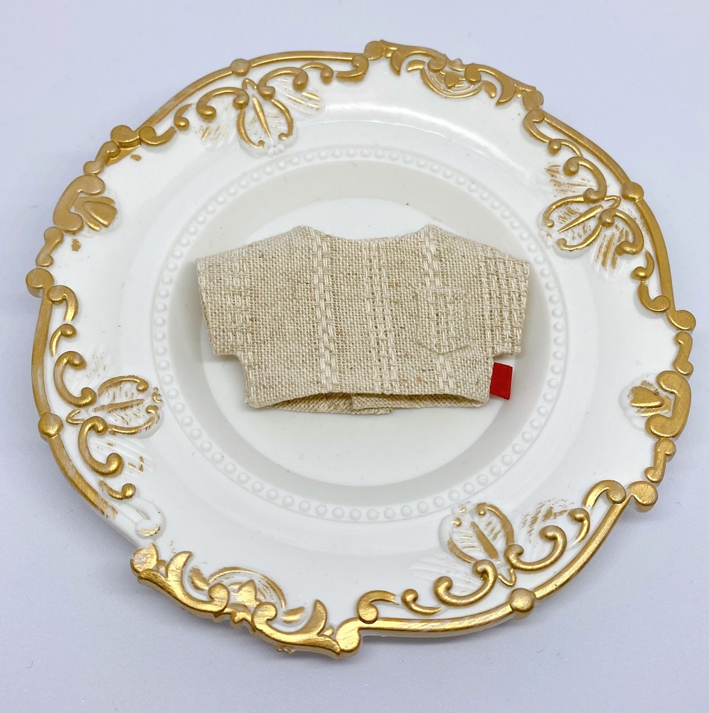 【再頒布】リネンシャツ(ポケット・タグ付き)【10cmぬい/送料別】