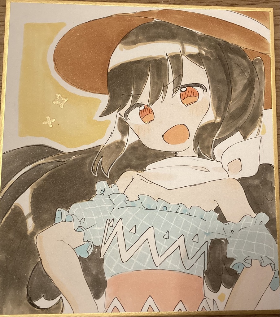 早鬼ちゃん色紙🐴
