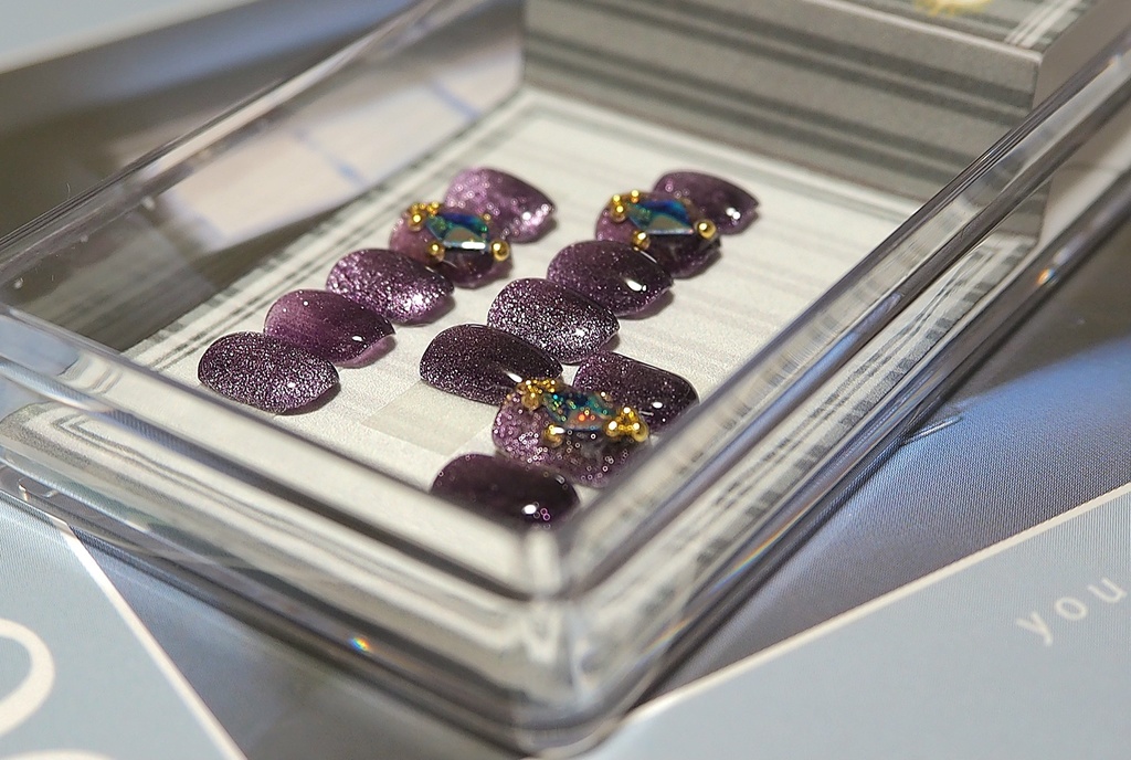 【GrB】パープルマグONEポイントネイル(GrB等)