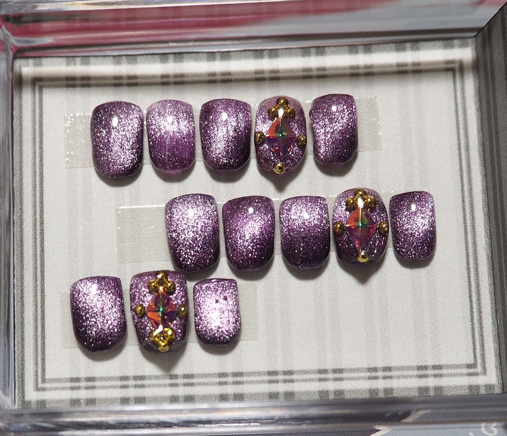 【GrB】パープルマグONEポイントネイル（GrB等）