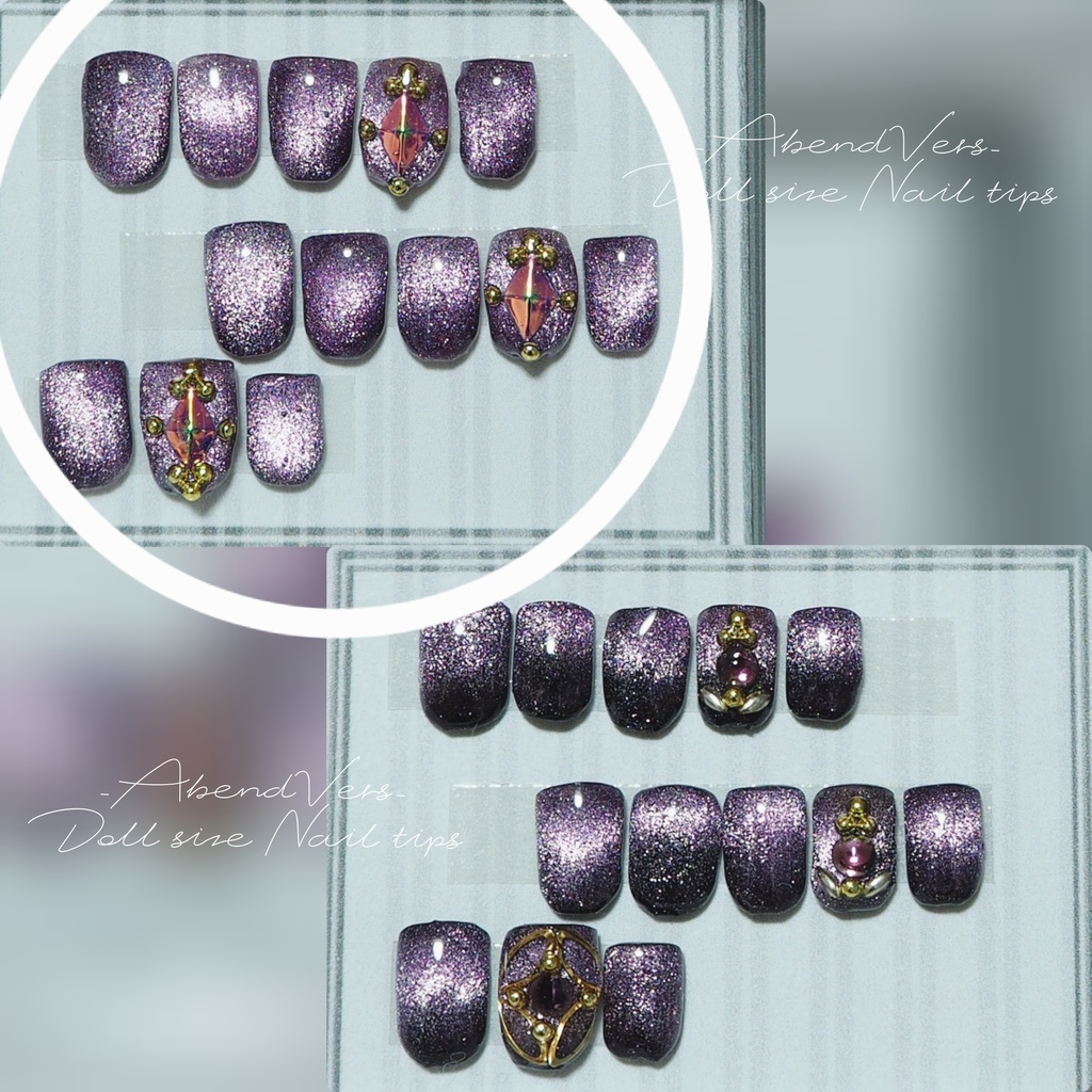 【GrB】パープルマグONEポイントネイル(GrB等)