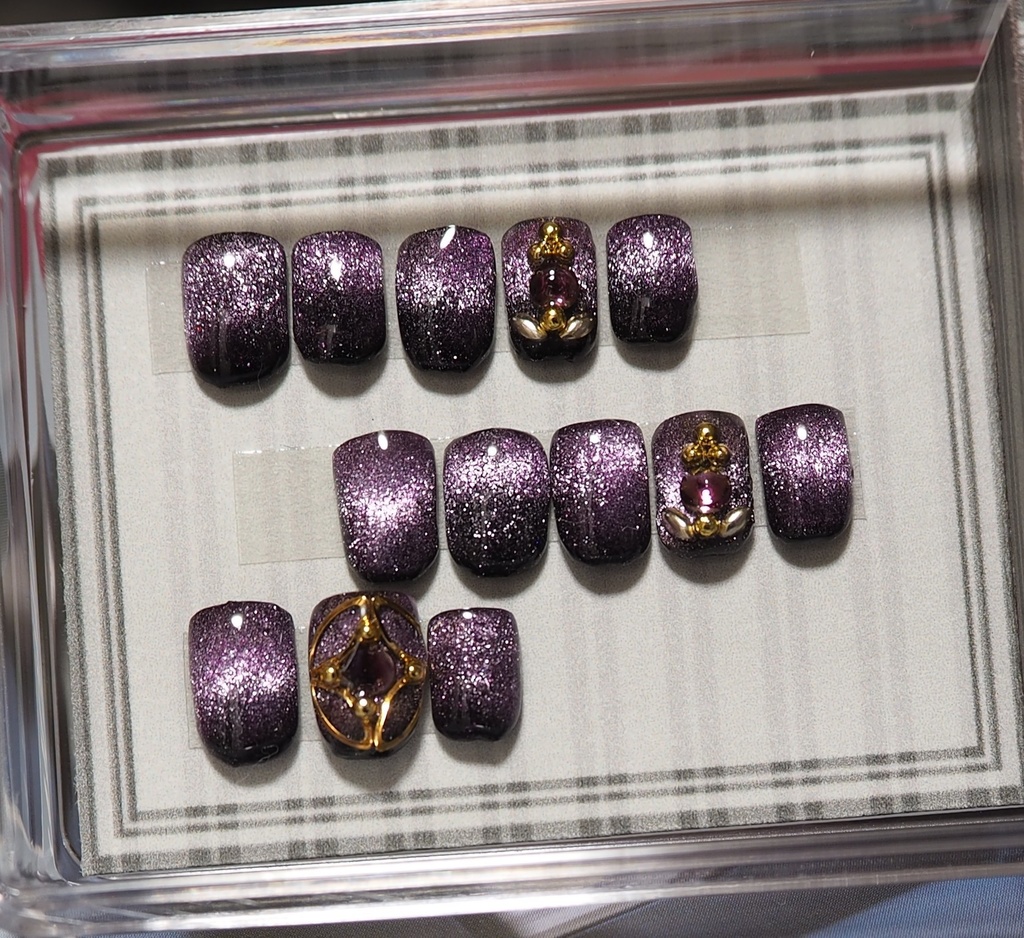 【GrB】パープルグラデマグONEポイントネイル（GrB等）