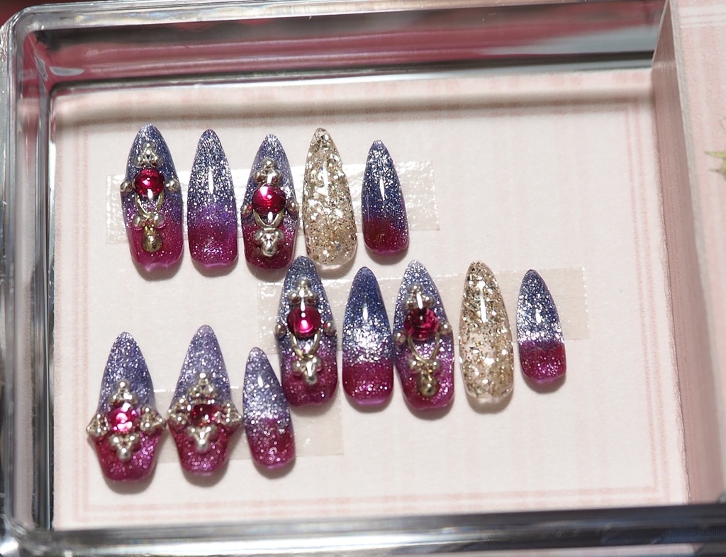 【Gr】P×Bラメグラデ