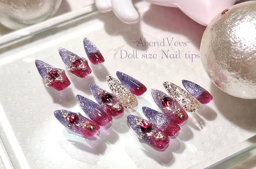 【Gr】P×Bラメグラデ