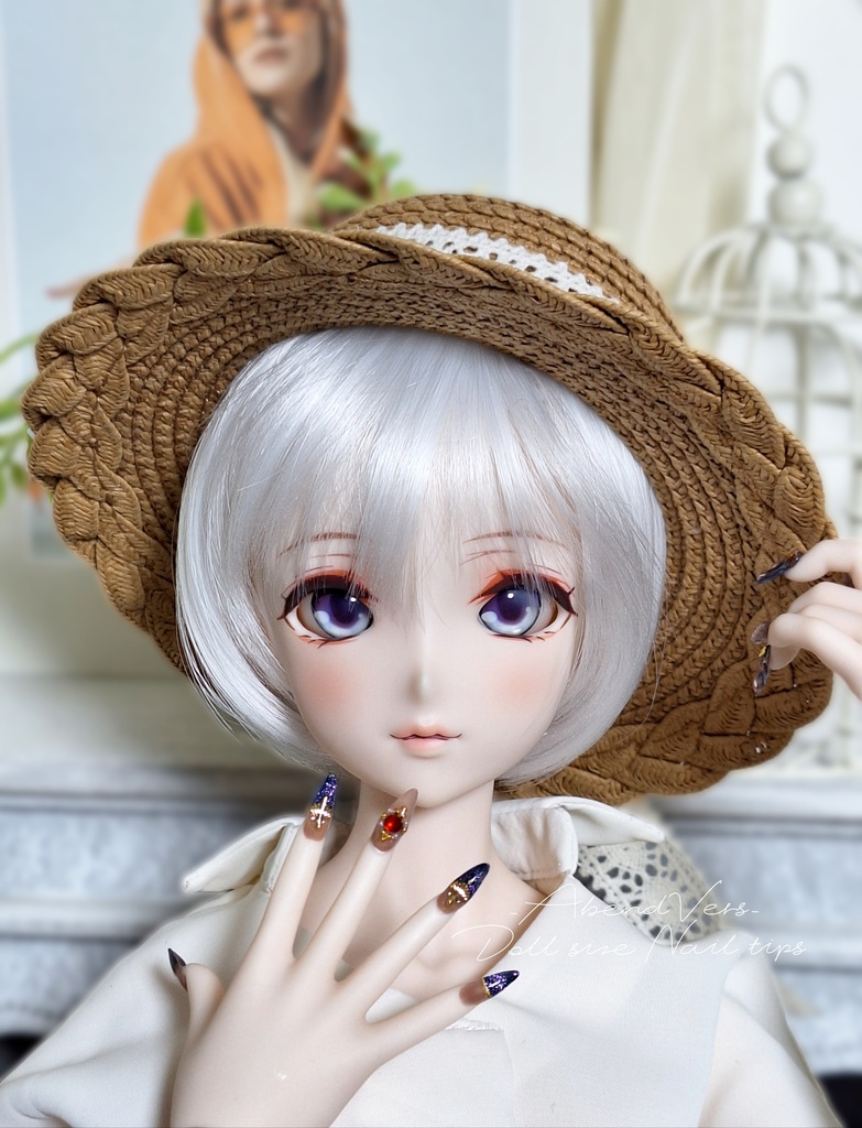 【L】ハーフネイビービジュ