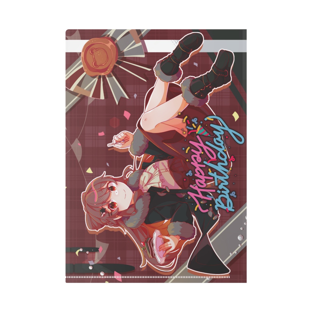 誕生日イラスト2025 クリアファイル
