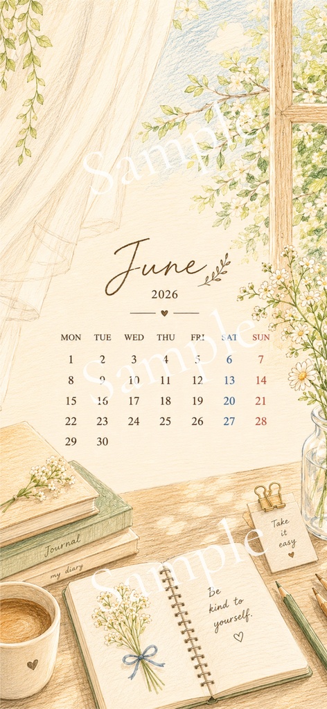 【スマホ壁紙】 June