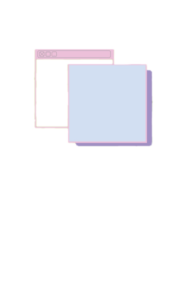 プロフィール素材(デスクトップ風pink&blue)