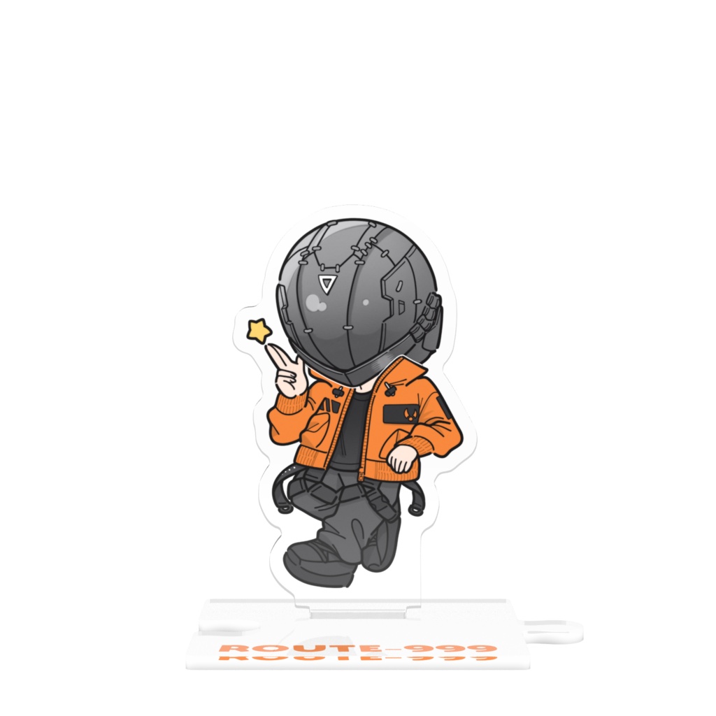 つながるアクリルスタンド 【ルースリー 橙ver.】