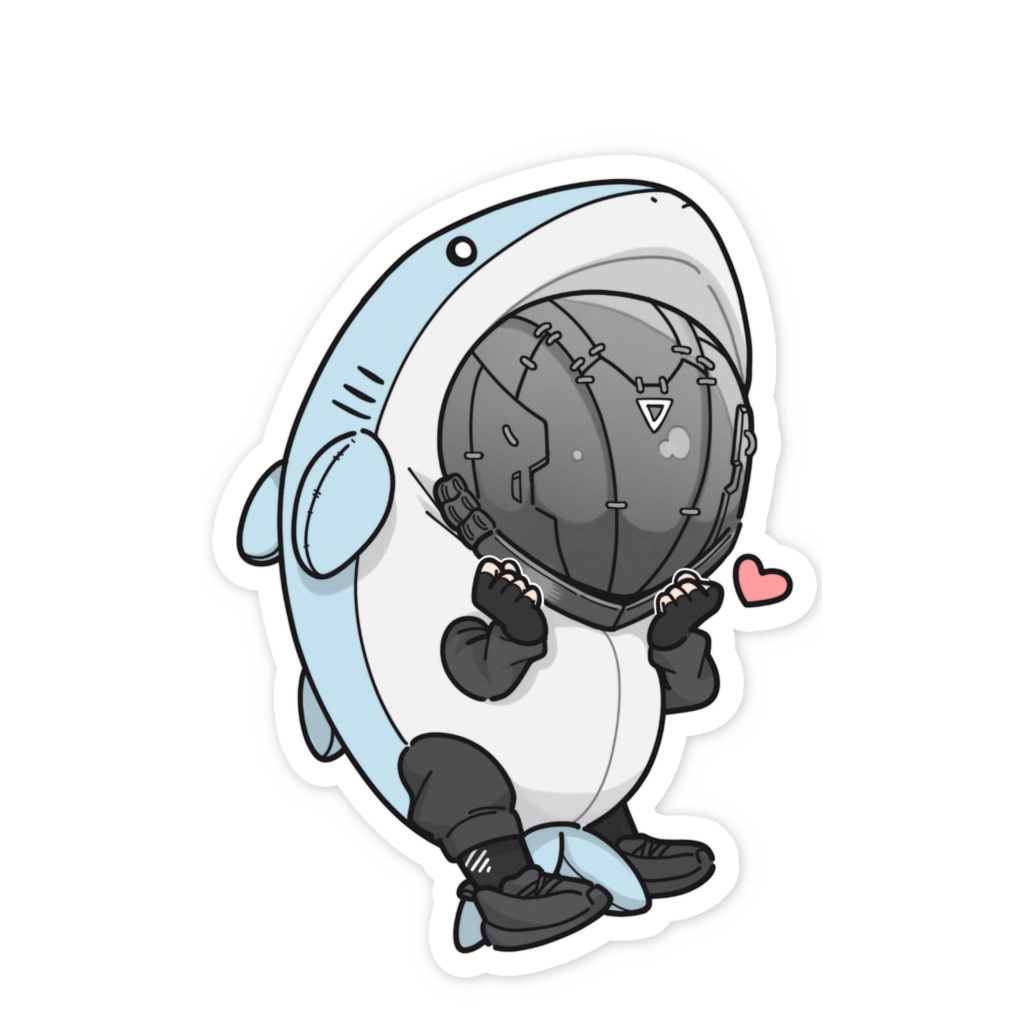 スマホステッカー【サメルースリー】