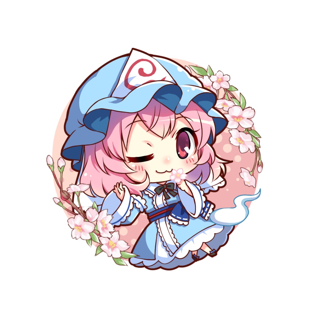 桜まみれ幽々子アクリルキーホルダー(再販)