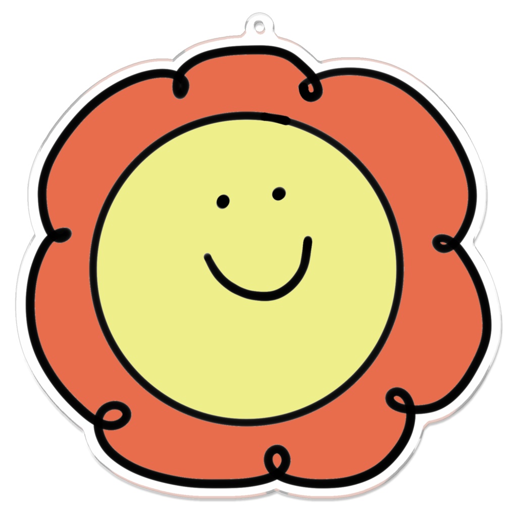 オレンジフラワー 100x100