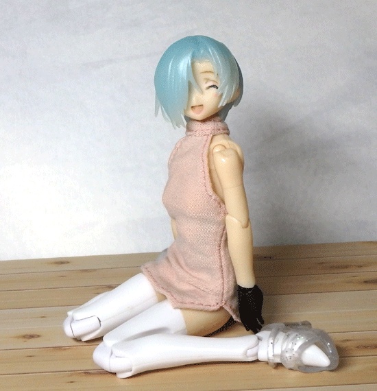 メガミデバイス ホルターネックワンピ(無地・ピンク)