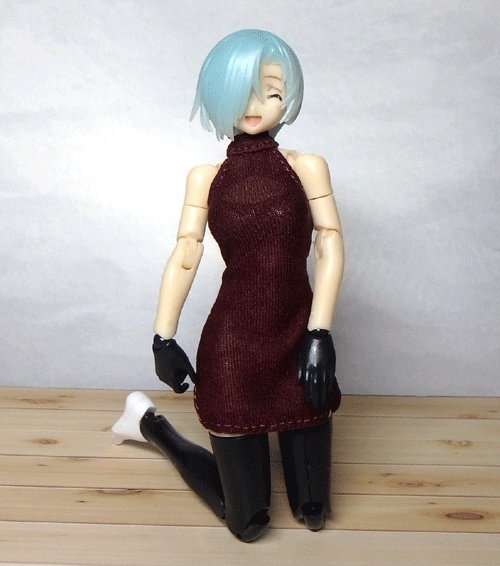 メガミデバイス 赤紫のワンピース&スカート