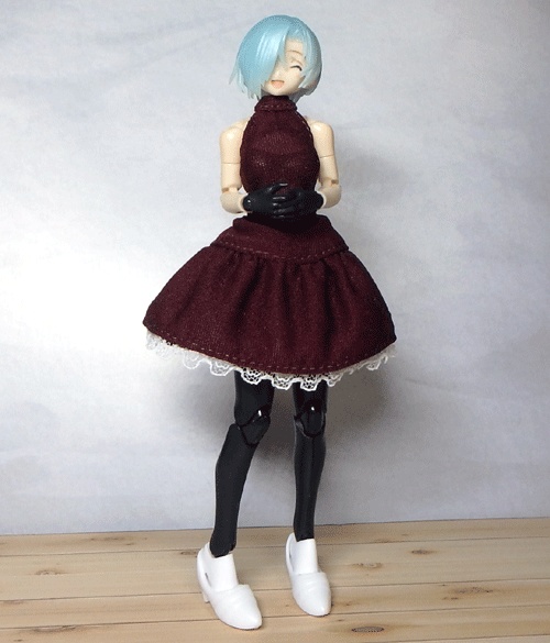 メガミデバイス 赤紫のワンピース&スカート