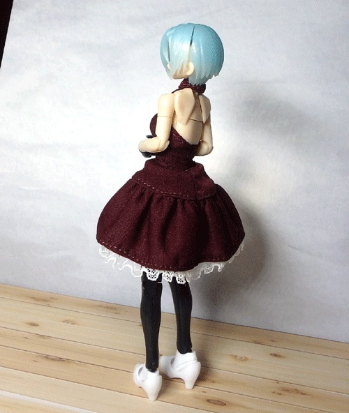 メガミデバイス 赤紫のワンピース&スカート