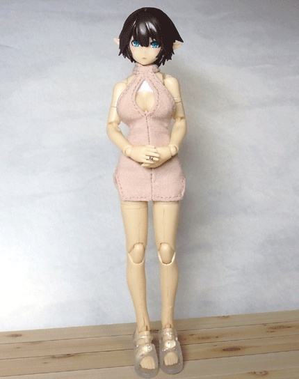 メガミデバイス 胸スリットホルターネックワンピ(ピンク)