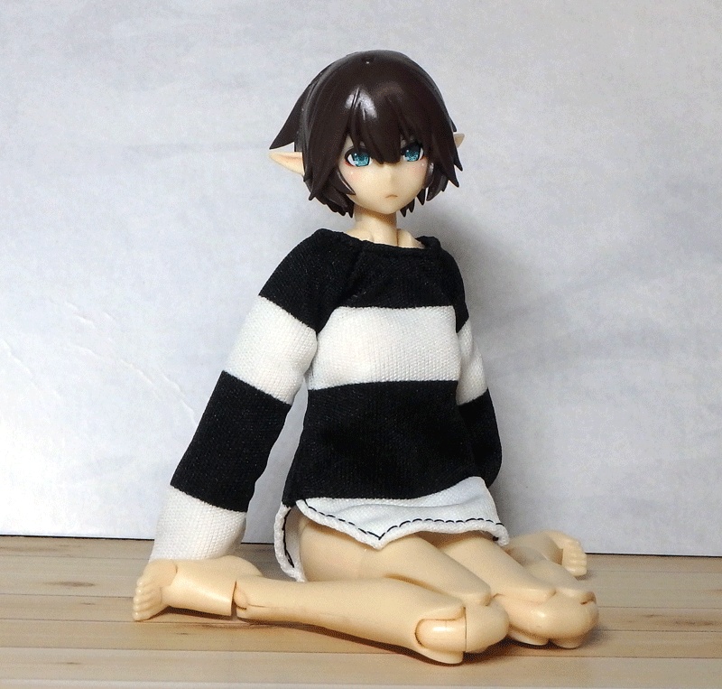 メガミデバイス フレームアームズガール リラックスウェア(ボーダー・白×黒)