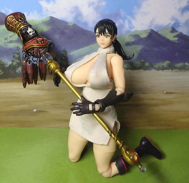 リボルテック・カトレア専用 ホルターネックワンピース(胸スリット)