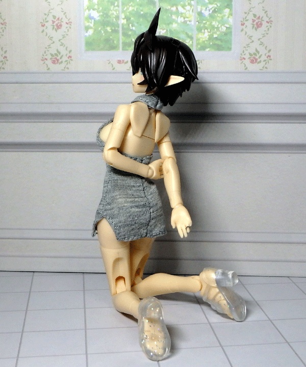 メガミデバイス 胸スリットホルターネックワンピ(グレー)