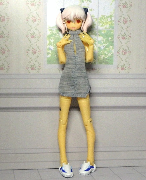 メガミデバイス 胸スリットホルターネックワンピ(グレー)