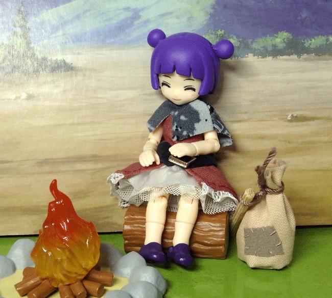 ガシャポンクエスト用 ワンピ&ケープ(赤)