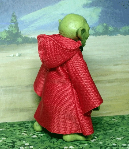 ドリカプのゴブリン(細)用 フード付きローブ