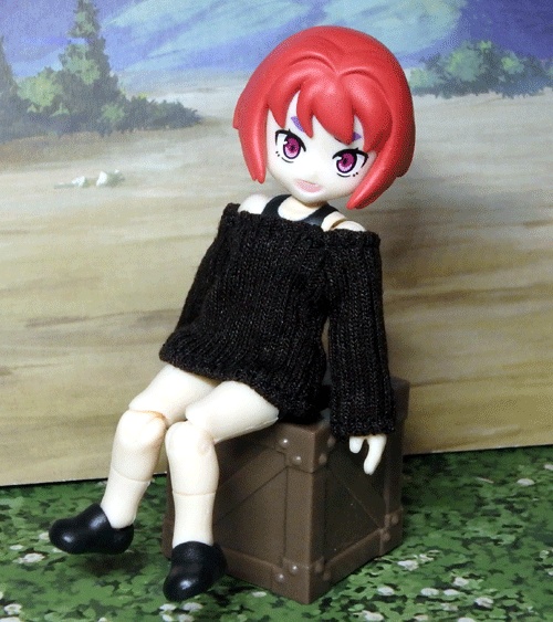 ガシャポンクエスト用　長袖のミニワンピ