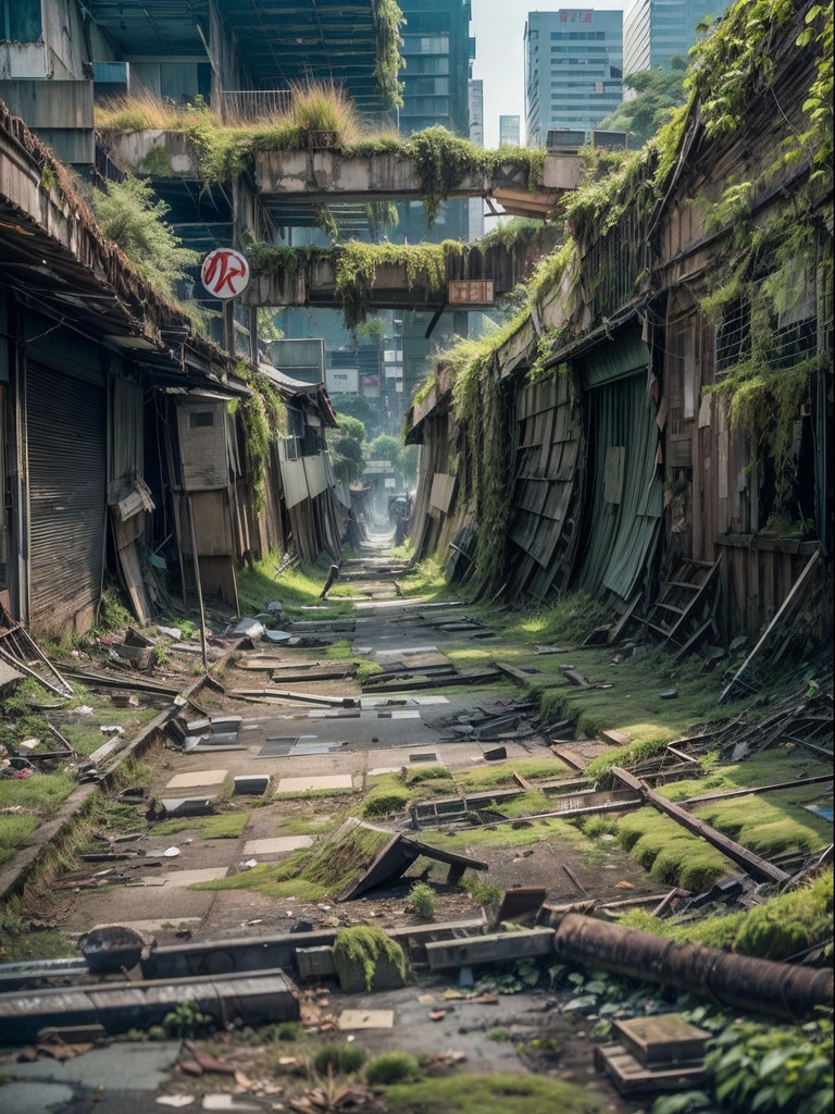 崩壊都市アートイラスト集Vol.1 (Collapsing city art illustration collection Vol.1)