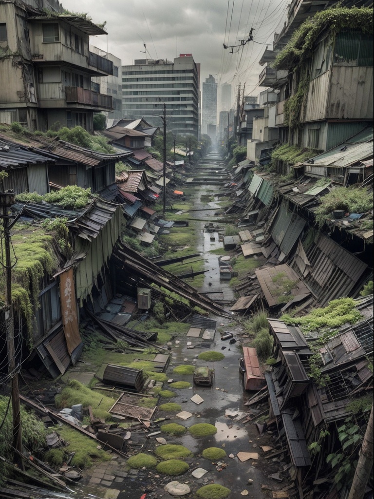 崩壊都市アートイラスト集Vol.1 (Collapsing city art illustration collection Vol.1)