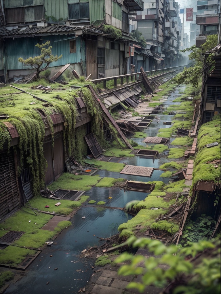 崩壊都市アートイラスト集Vol.2 (Collapsing city art illustration collection Vol.2)