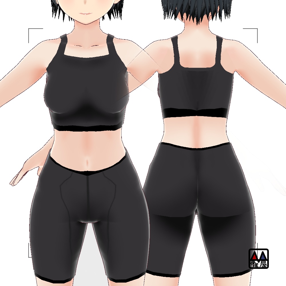 VRoid テクスチャ スパッツ2022 【基本無料、ExはPsd+おまけ入】