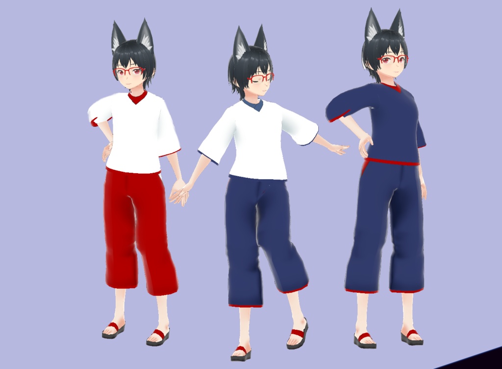 VRoidテクスチャ カジュアル和服