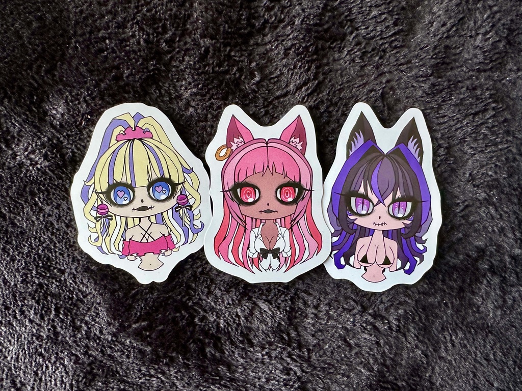 HEARTSOME 2th Anniversary オリジナルステッカー３種類