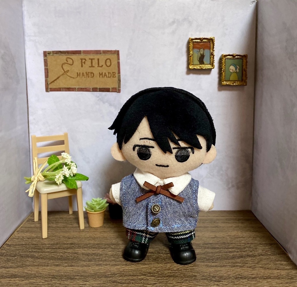 秋コーデ3点セット【10センチぬい用】