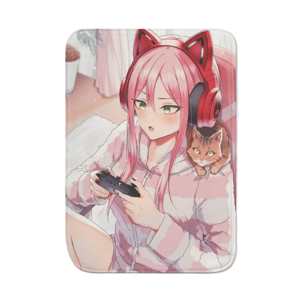ゲームのお供にひざ掛け