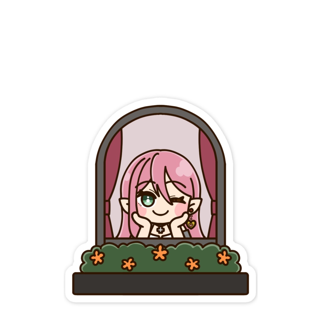 窓からウィンク