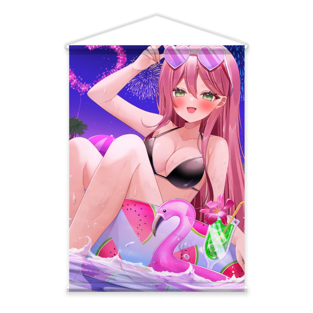 ナイトプールタペストリー