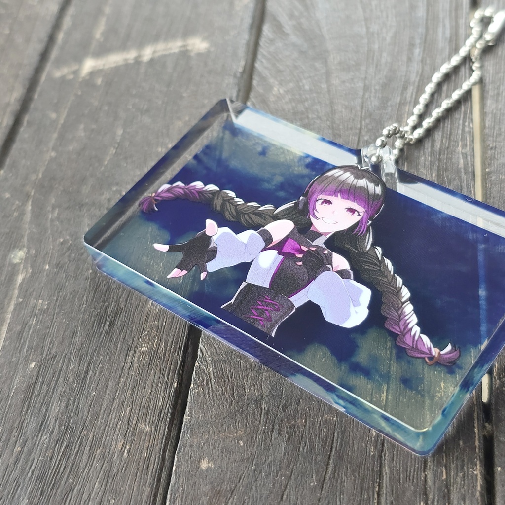 【受注生産】田中すじゅ誕生祭記念*ミニアクリルブロックキーホルダー(【B】晴天を穿つ)