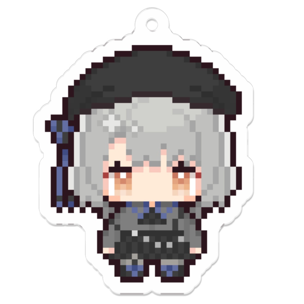 ドット縞子アクキー