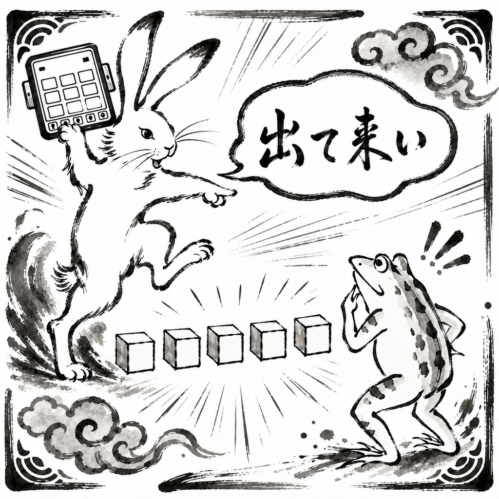 【！特別値引き！】鳥獣戯画籠ったフレンドを呼び出すタトゥー[VRC想定]