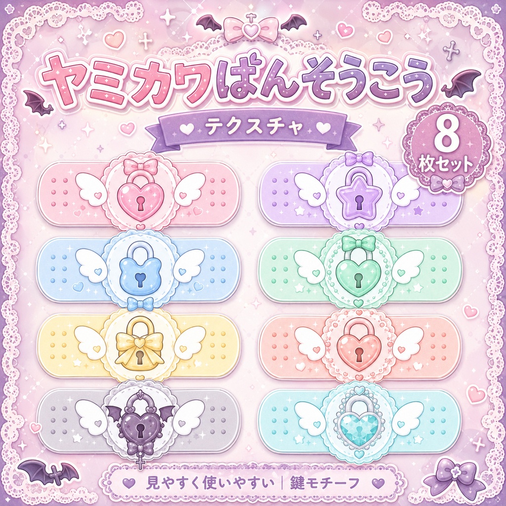 【発売記念セール】【三日間限定50%OFF】南京錠の絆創膏[VRC想定]