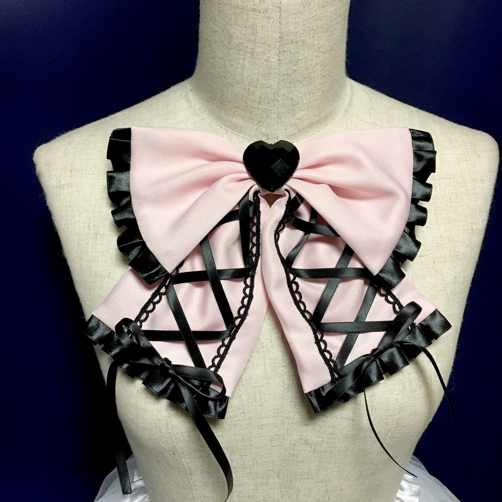 主役級♡編み上げリボン パステルピンク