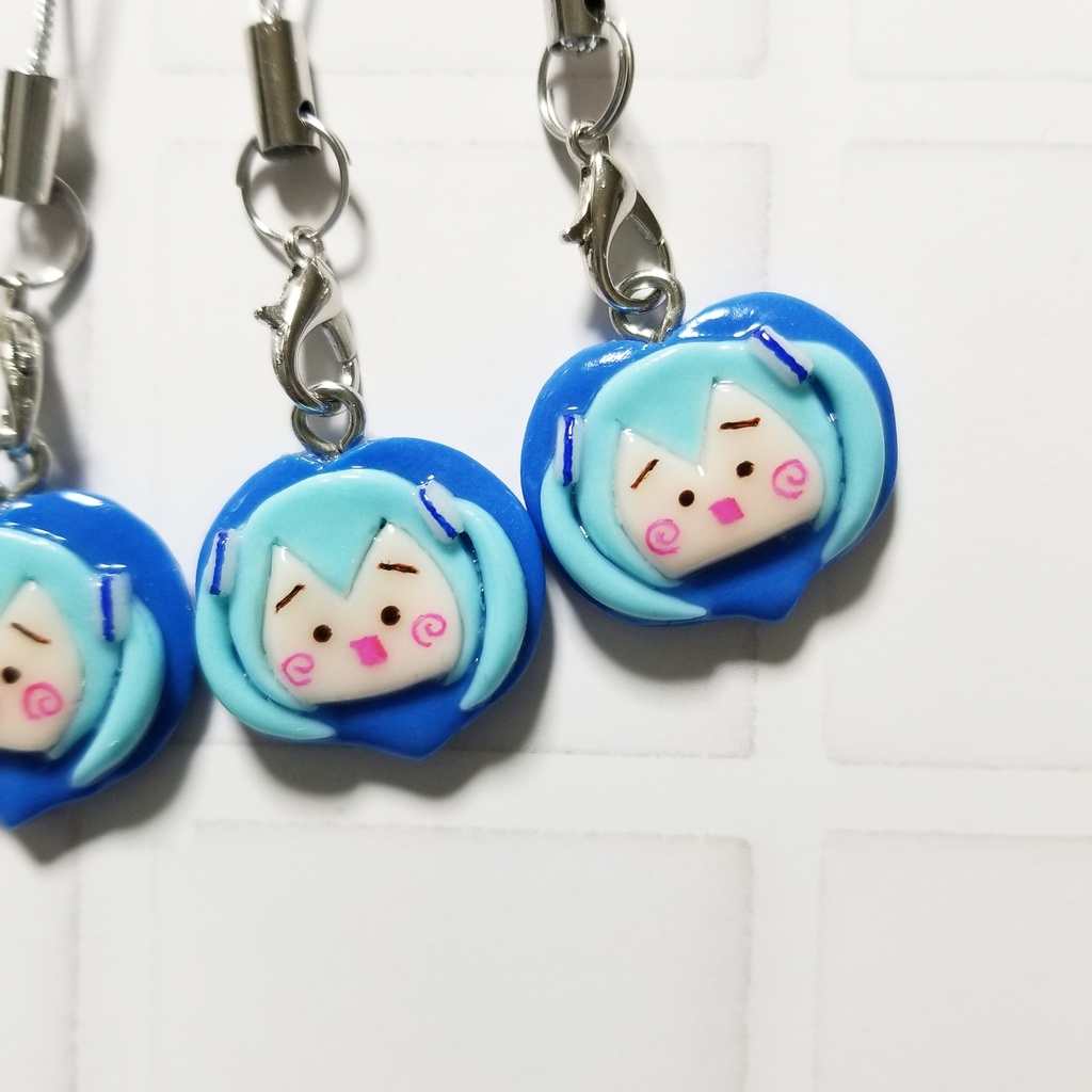 かまってミクちゃんストラップ♪雪ミクバージョン♡